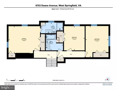 Floorplan - 6703 Doane Ave, Springfield, VA 22152 photo 2 of 4