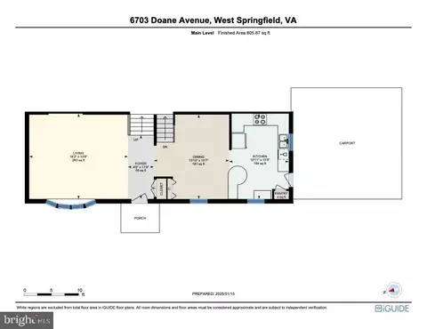 Floorplan - 6703 Doane Ave, Springfield, VA 22152 photo 1 of 4