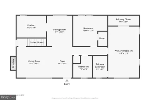 Floorplan - 6408 Zekan Ln, Springfield, VA 22150 photo 1 of 3