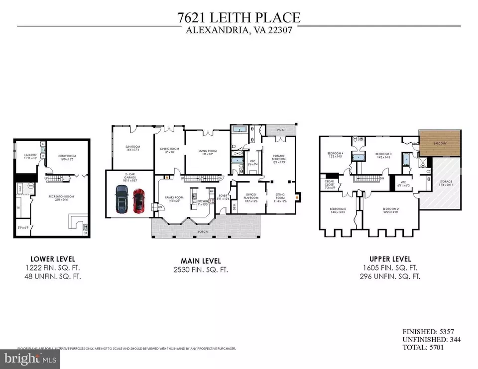 Floorplan - 7621 Leith Pl, Alexandria, VA 22307 photo 1 of 1