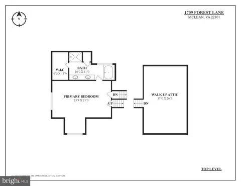 Floorplan - 1709 Forest Ln, Mclean, VA 22101 photo 3 of 5
