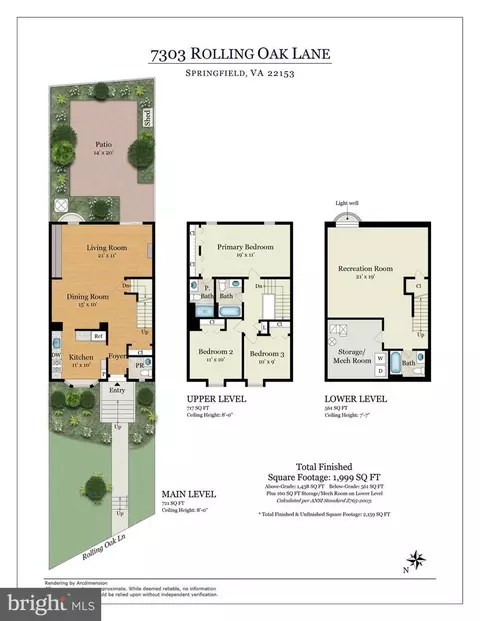 Floorplan - 7303 Rolling Oak Ln, Springfield, VA 22153 photo 1 of 1