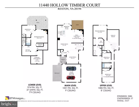 Floorplan - 11440 Hollow Timber Ct, Reston, VA 20194 photo 1 of 1