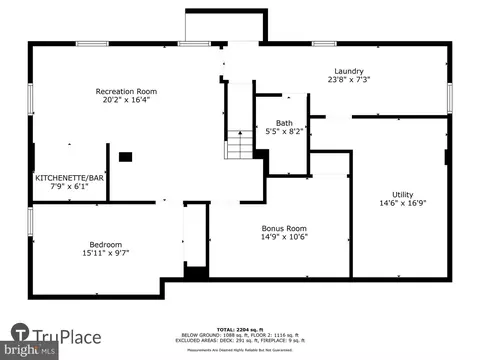 Floorplan - 5914 Dinwiddie St, Springfield, VA 22150 photo 2 of 2