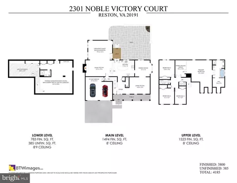 Floorplan - 2301 Noble Victory Ct, Reston, VA 20191 photo 2 of 5