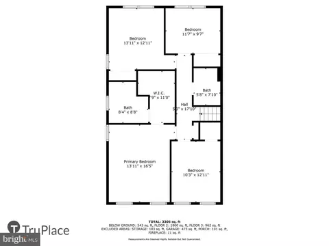 Floorplan - 8420 Reflection Ln, Vienna, VA 22182 photo 2 of 4