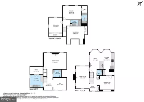 Floorplan - 9248 Northedge Dr, Springfield, VA 22153 photo 3 of 3