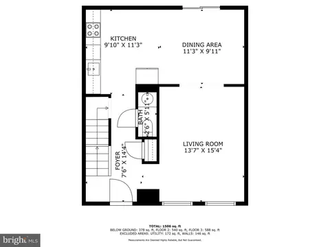 Floorplan - 8448 Kitchener Dr, Springfield, VA 22153 photo 2 of 3