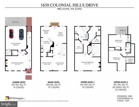 Floorplan - 1650 Colonial Hills Dr, Mclean, VA 22102 photo 1 of 5