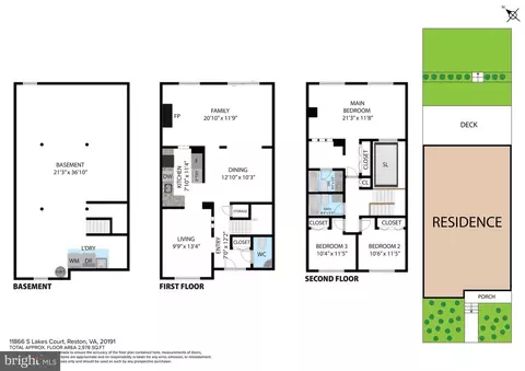 Floorplan - 11866 S Lakes Ct, Reston, VA 20191 photo 2 of 2