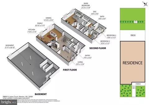 Floorplan - 11866 S Lakes Ct, Reston, VA 20191 photo 1 of 2