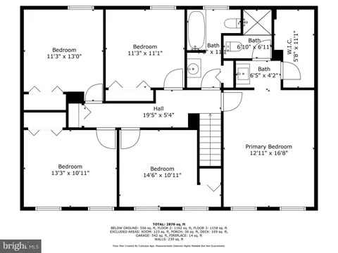 Floorplan - 7401 Loughboro Ln, Springfield, VA 22150 photo 1 of 4