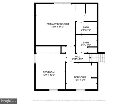 Floorplan - 7615 Springfield Hills Dr, Springfield, VA 22153 photo 3 of 4
