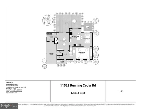 Floorplan - 11522 Running Cedar Rd, Reston, VA 20191 photo 1 of 3
