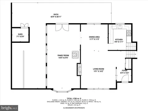 Floorplan - 6303 Julian St, Springfield, VA 22150 photo 1 of 4
