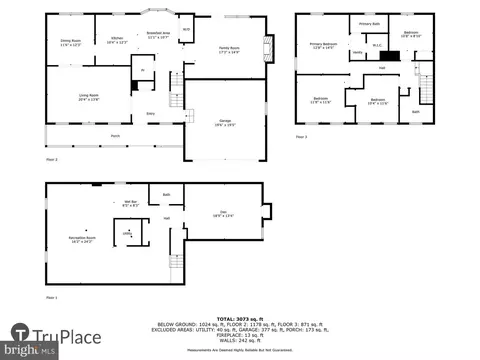 Floorplan - 8809 Shadowlake Way, Springfield, VA 22153 photo 1 of 4