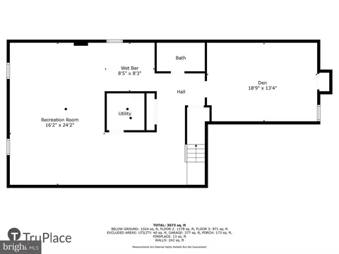 Floorplan - 8809 Shadowlake Way, Springfield, VA 22153 photo 2 of 4