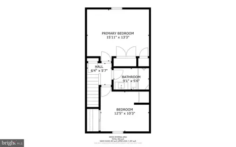 Floorplan - 8550 Milford Ct #892, Springfield, VA 22152 photo 2 of 3