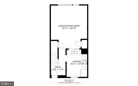 Floorplan - 8550 Milford Ct #892, Springfield, VA 22152 photo 3 of 3