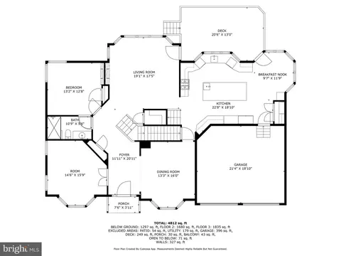 Floorplan - 6287 Willowfield Way, Springfield, VA 22150 photo 2 of 5