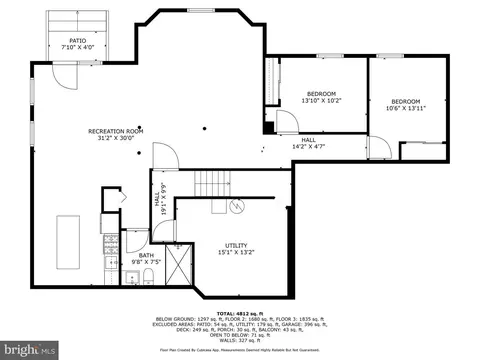 Floorplan - 6287 Willowfield Way, Springfield, VA 22150 photo 1 of 5