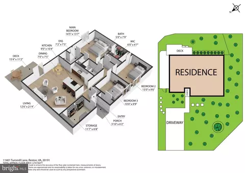 Floorplan - 11401 Turnmill Ln, Reston, VA 20191 photo 1 of 2