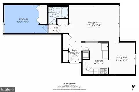Floorplan - 1532 Northgate Sq #1A, Reston, VA 20190 photo 1 of 1