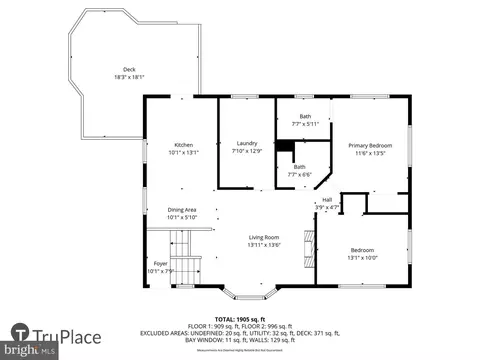 Floorplan - 5808 Ash Dr, Springfield, VA 22150 photo 1 of 3