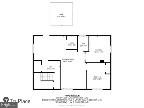 Floorplan - 5808 Ash Dr, Springfield, VA 22150 photo 2 of 3