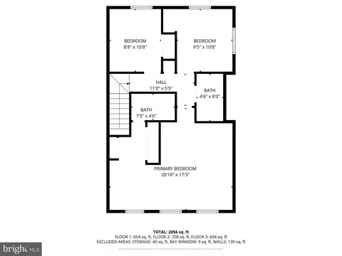 Floorplan - 8080 Powderbrook Ln, Springfield, VA 22153 photo 3 of 4