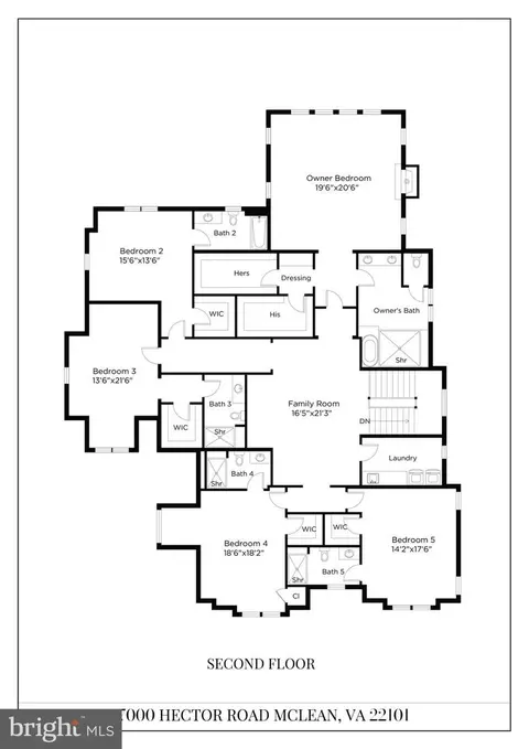 Floorplan - 7000 Hector Rd, Mclean, VA 22101 photo 2 of 3