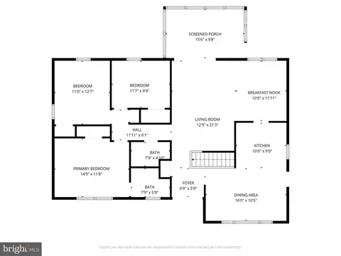 Floorplan - 6801 Houndmaster Rd, Springfield, VA 22152 photo 2 of 3