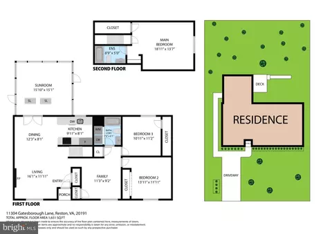 Floorplan - 11309 Gatesborough Ln, Reston, VA 20191 photo 2 of 2