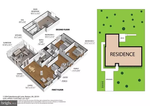 Floorplan - 11309 Gatesborough Ln, Reston, VA 20191 photo 1 of 2
