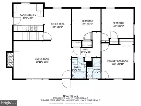 Floorplan - 7457 Long Pine Dr, Springfield, VA 22151 photo 1 of 3