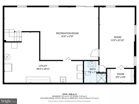 Floorplan - 7457 Long Pine Dr, Springfield, VA 22151 photo 2 of 3