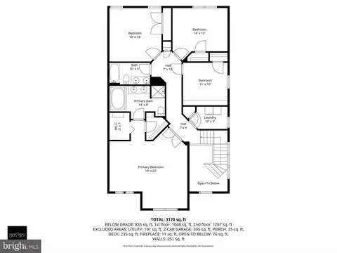 Floorplan - 9237 Old Beech Ct, Lorton, VA 22079 photo 3 of 4