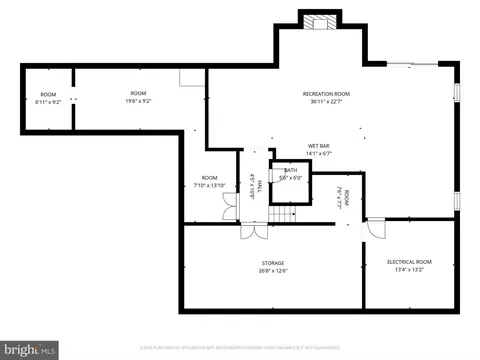 Floorplan - 9200 Falls Run Rd, Mclean, VA 22102 photo 2 of 6