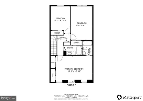 Floorplan - 7414 Hallcrest Dr, Mclean, VA 22102 photo 3 of 4