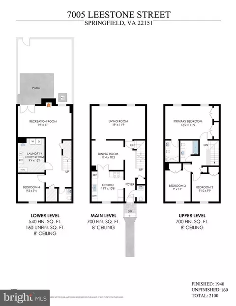 Floorplan - 7005 Leestone St, Springfield, VA 22151 photo 1 of 1