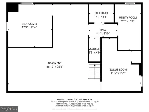 Floorplan - 1331 Deep Run Ln, Reston, VA 20190 photo 3 of 3