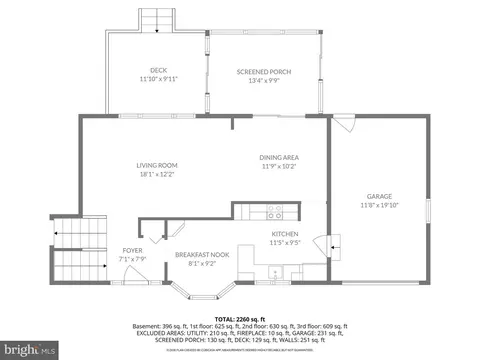Floorplan - 6607 Grey Fox Dr, Springfield, VA 22152 photo 2 of 5