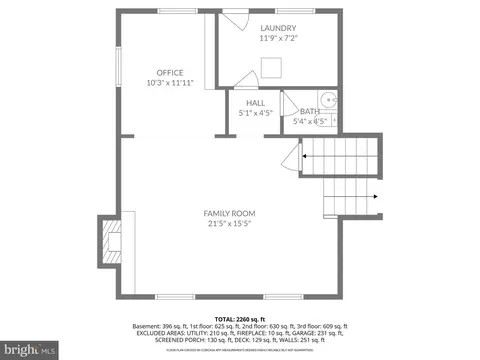 Floorplan - 6607 Grey Fox Dr, Springfield, VA 22152 photo 3 of 5