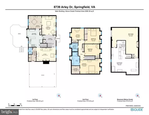 Floorplan - 8739 Arley Dr, Springfield, VA 22153 photo 1 of 4