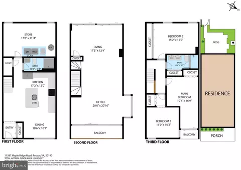 Floorplan - 11587 Maple Ridge Rd, Reston, VA 20190 photo 1 of 2