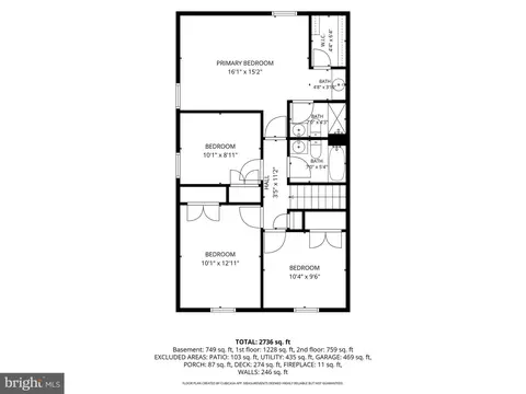 Floorplan - 6404 Phillip Ct, Springfield, VA 22152 photo 2 of 3