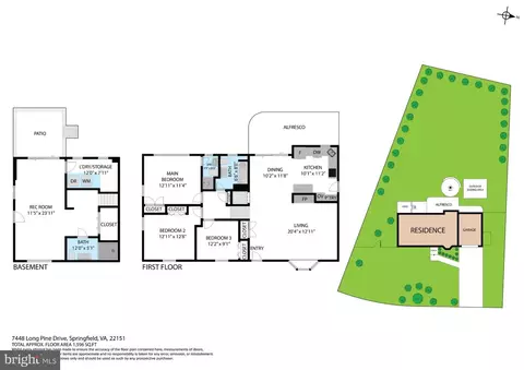 Floorplan - 7448 Long Pine Dr, Springfield, VA 22151 photo 1 of 2