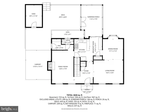 Floorplan - 8816 Arley Dr, Springfield, VA 22153 photo 2 of 4