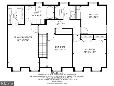 Floorplan - 8816 Arley Dr, Springfield, VA 22153 photo 3 of 4