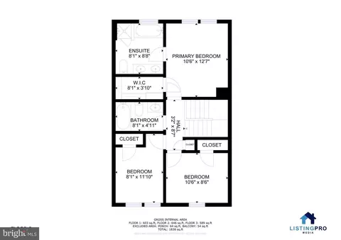 Floorplan - 7808 Bellwether Ct, Lorton, VA 22079 photo 3 of 4